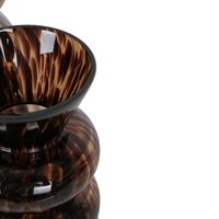 Jasper Glass Vase Small Tortoiseshell