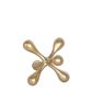 Atom Polyresin Sculpture Small Gold