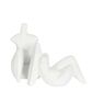 Henry Polyresin Reclining Statue White