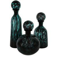 Jasper Glass Bottle Short Verdigris