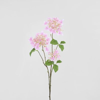 Lace cap Hydrangea Spray 70cm Pink