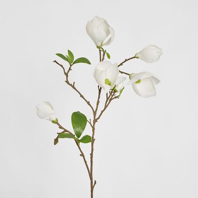 Magnolia Bud Spray 90cm White