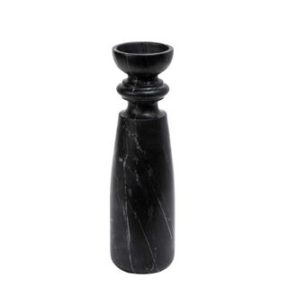 Santiago Marble Candle Stand Large Black