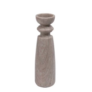 Santiago Marble Candle Stand Large Brown