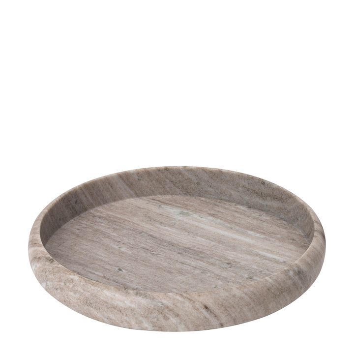 Santiago Marble Tray Small Brown