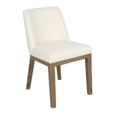 Denver Oak Upholstered Dining Chair Natural