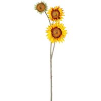 Sunflower Spray 87cm Yellow Brown