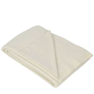 Lancaster Wool Throw Cream 130x230cm