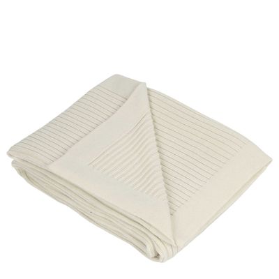 Corby Wool Throw Cream 130x230cm