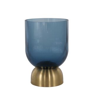 Carson Glass Vase Medium Blue