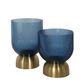 Carson Glass Vase Medium Blue