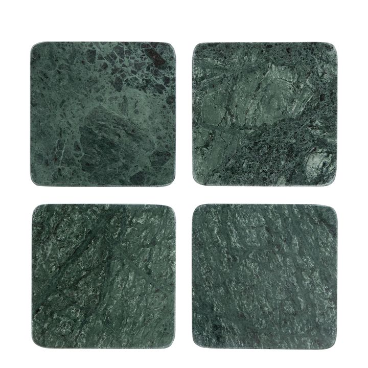 Graze Marble Coaster Square Green