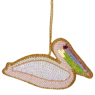 Pelican Sequin Hanging Decoration