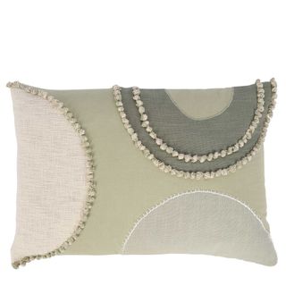 Merrow Cotton Cushion  Green 60x40