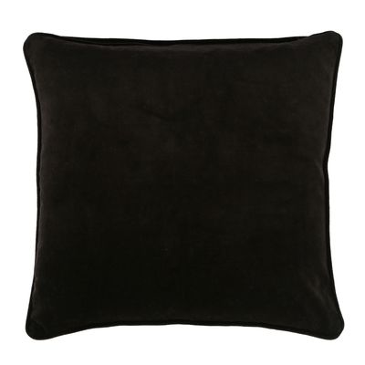 Chelsea Velvet Cushion  Black 50x50