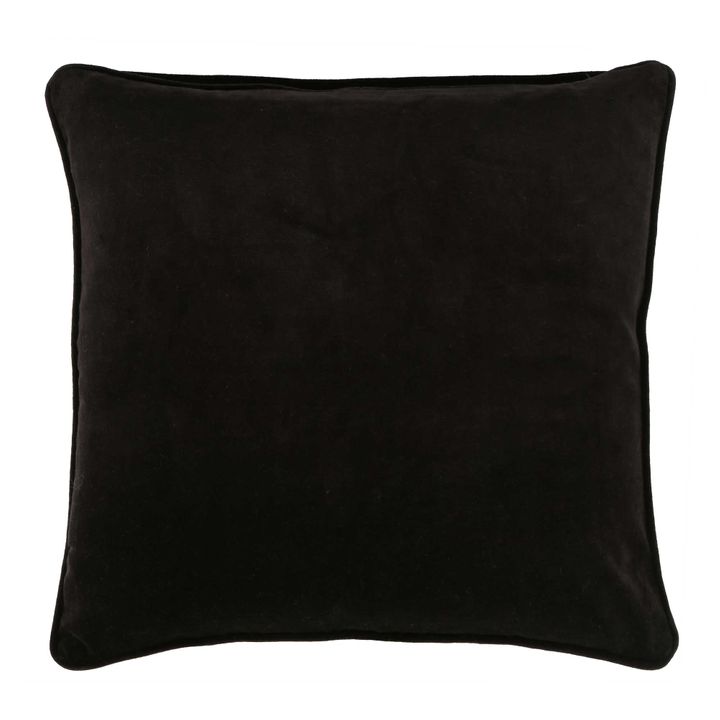 Chelsea Velvet Cushion Black 50x50