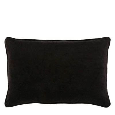 Chelsea Velvet Cushion  Black 60x40