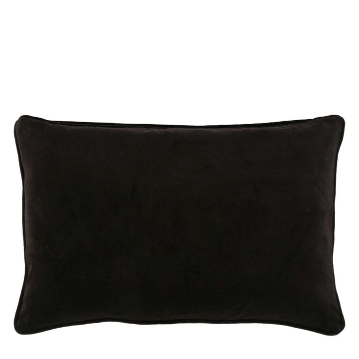 Chelsea Velvet Cushion  Black 60x40