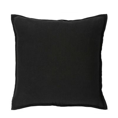 Manon Linen Cushion Black 50x50