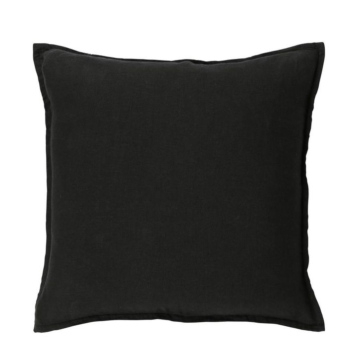 Manon Linen Cushion Black 50x50