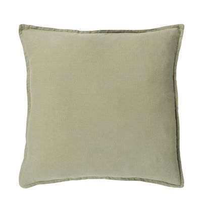 Manon Linen Cushion Green 50x50