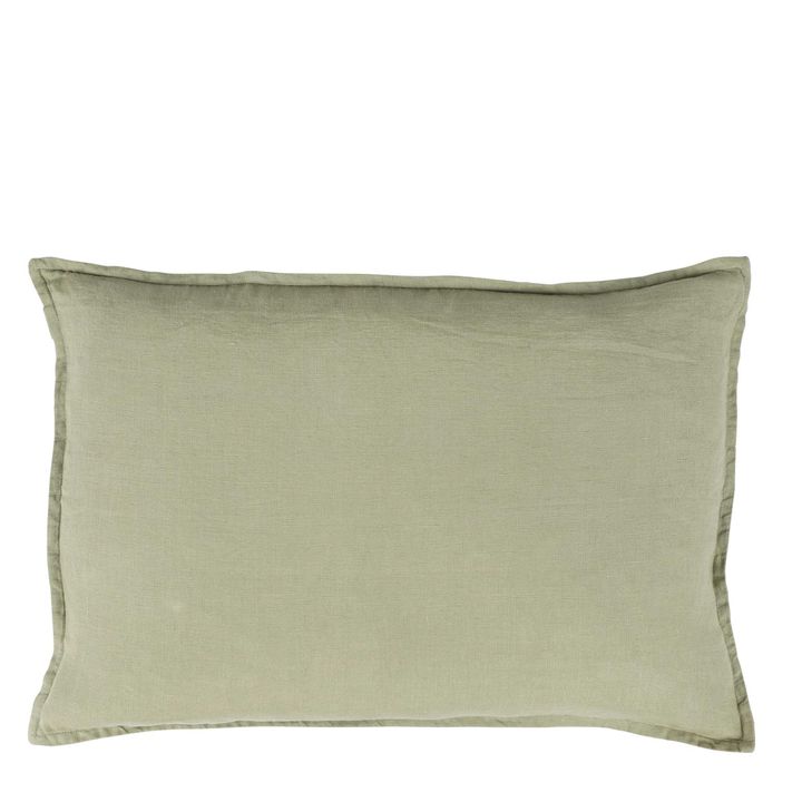 Manon Linen Cushion Green 60x40