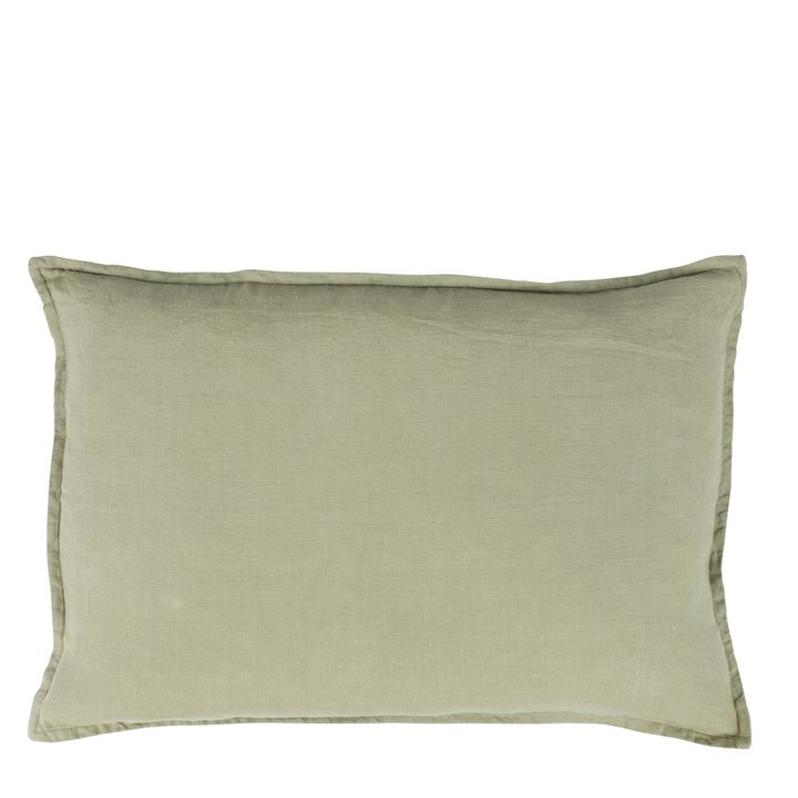 Manon Linen Cushion Green 60x40