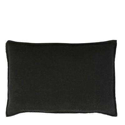 Manon Linen Cushion Black 60x40