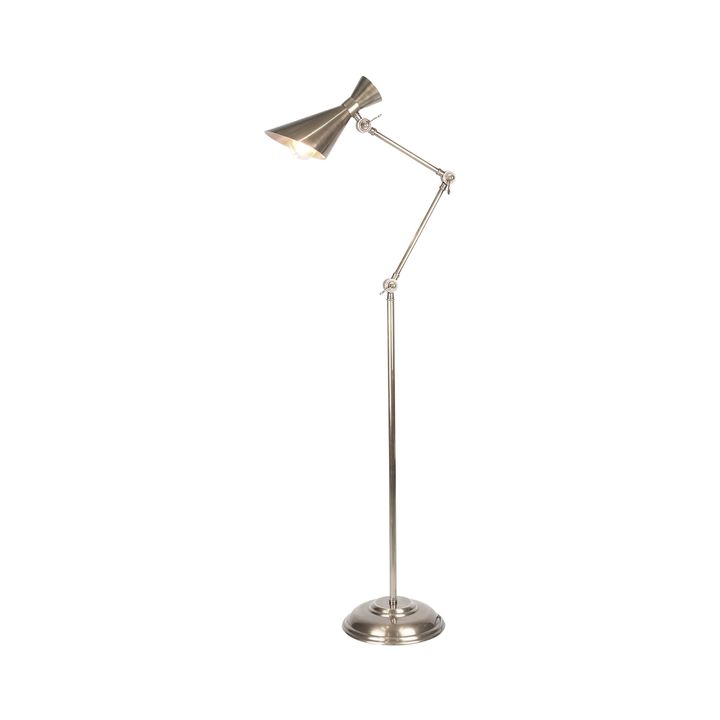 Grasshopper Floor Lamp Antique Silver