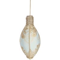 Versas Brocade Hanging Bulb Ornament