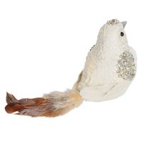 Nille Brocade Clip on Bird Cream