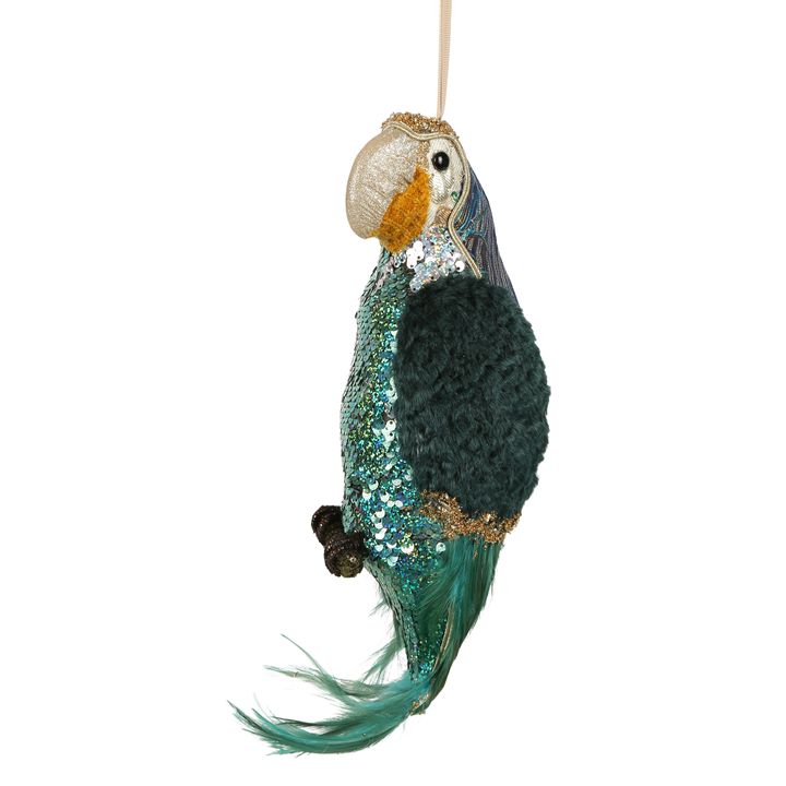 Azzo Hanging Parrot Peacock Blue