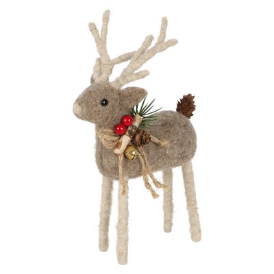 Arnie Felt Reindeer Small Grey