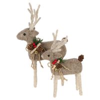 Arnie Felt Reindeer Small Grey