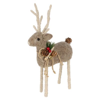 Arnie Felt Reindeer Large Grey