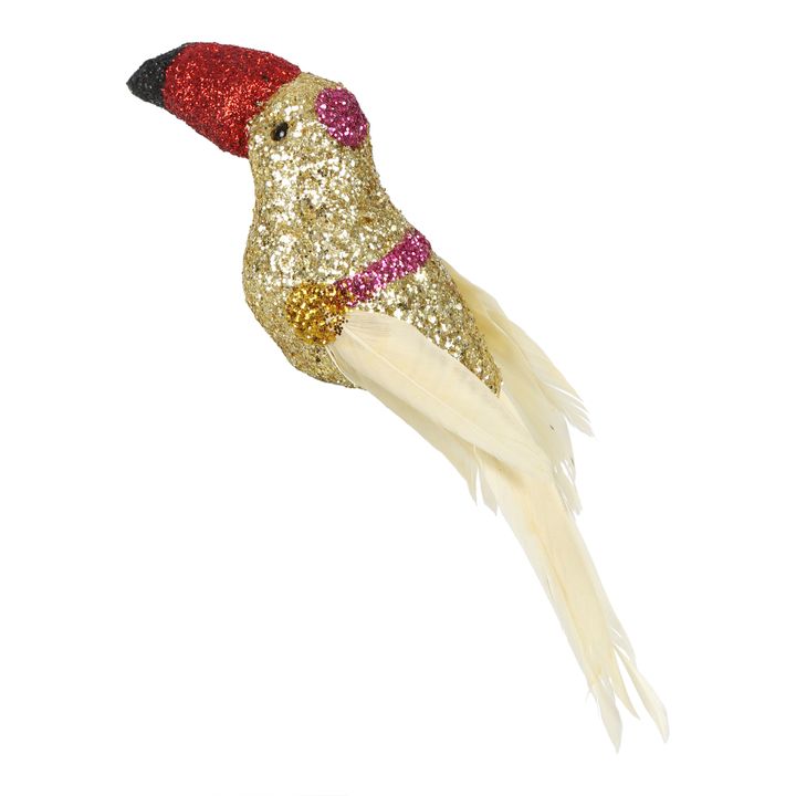 Shazza Glitter Clip on Toucan Gold