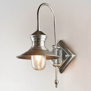 St James Outdoor Wall Light Antique Silver