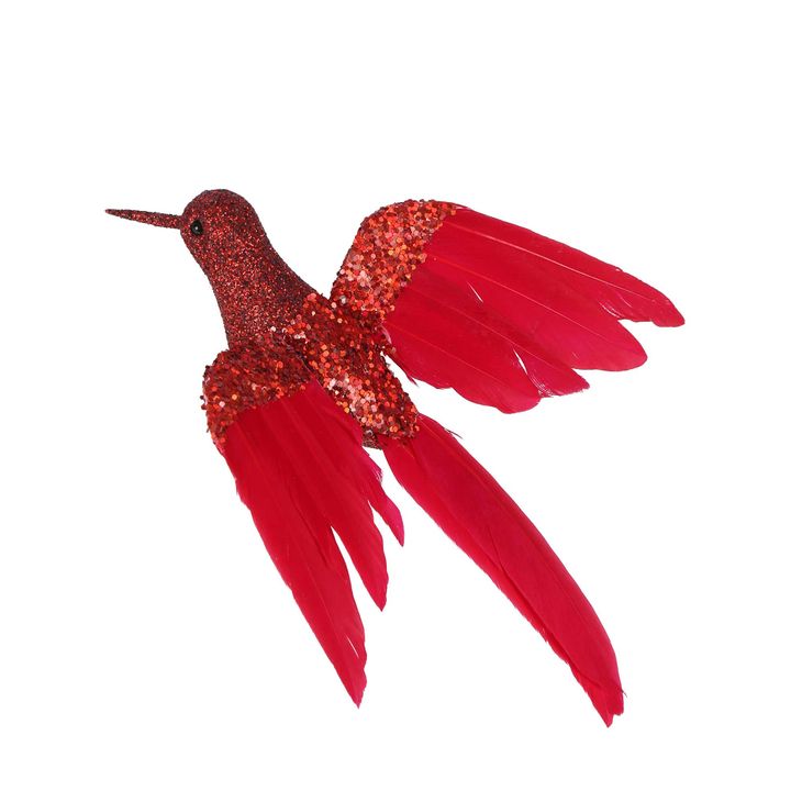 Hess Clip on Hummingbird Red