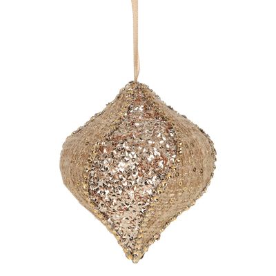 Solange Glimmer Hessian Hanging Bauble