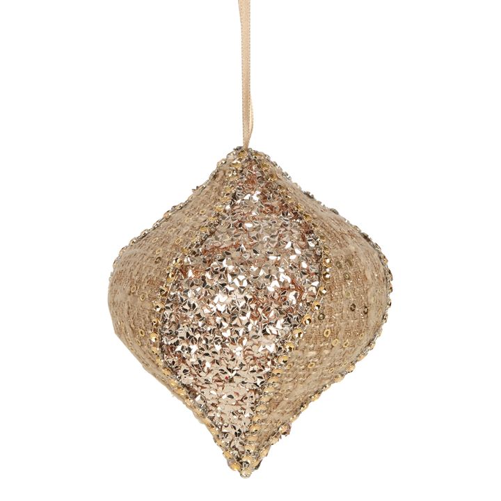 Solange Glimmer Hessian Hanging Bauble