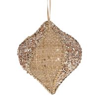 Solange Glimmer Hessian Hanging Bauble