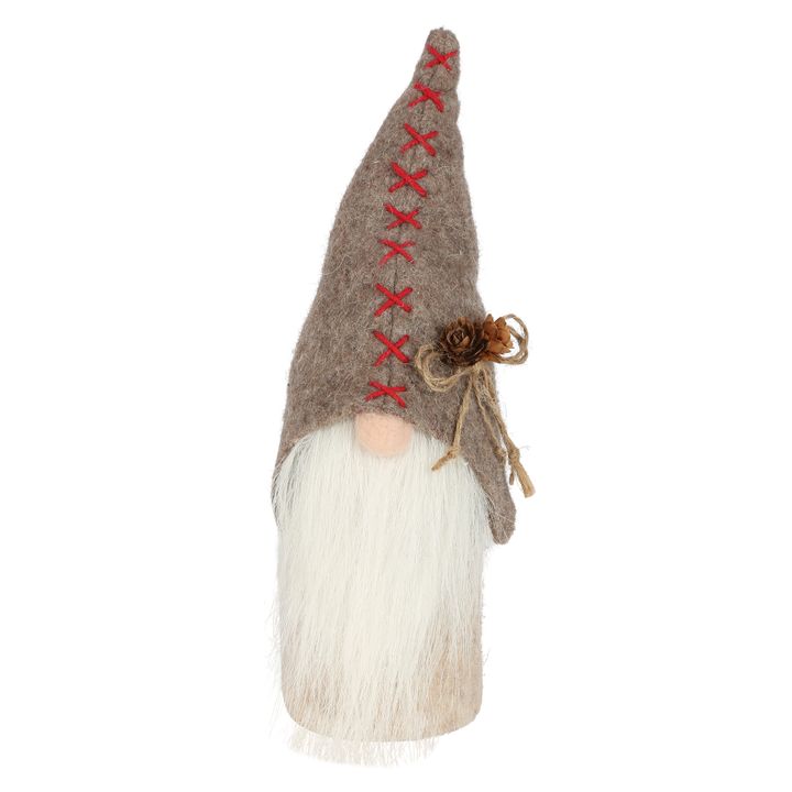 Gabbo Felt Gnome Grey Large