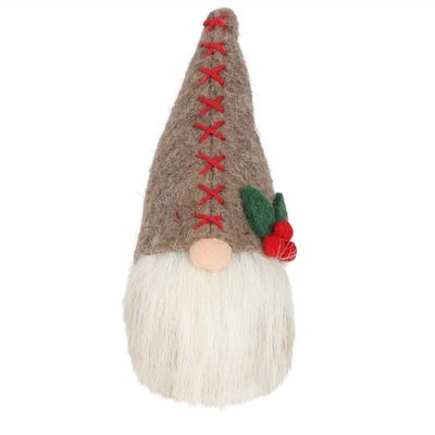 Gabbo Felt Gnome Grey Small