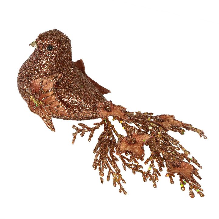 Ivy Clip on Bird Bronze