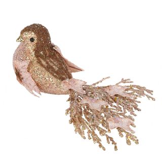 Ivy Clip on Bird Pink