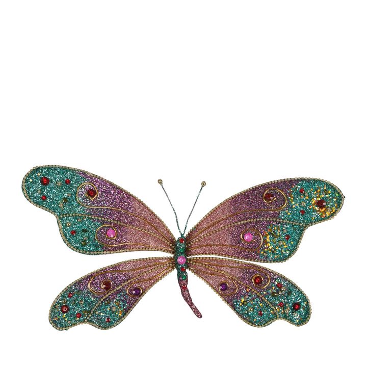Zara Jewel Butterfly Clip Large Blue