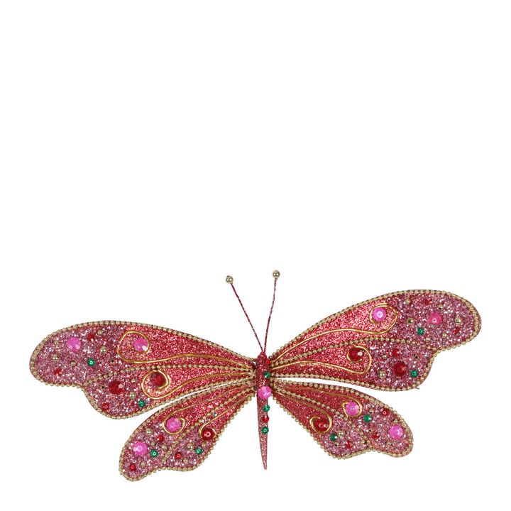 Zara Jewel Butterfly Clip Small Pink