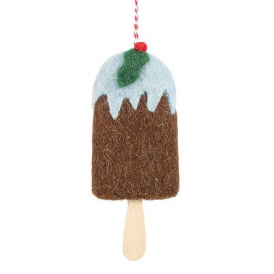 Mervelle Felt Ice Cream Hanging Tree Ornament Blue