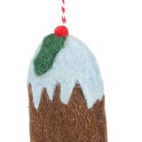 Mervelle Felt Ice Cream Hanging Tree Ornament Blue