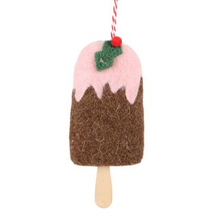 Mervelle Felt Ice Cream Hanging Tree Ornament Pink